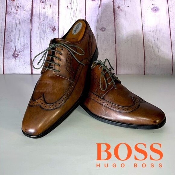 HUGO BOSS Men\'s Brown Brogues Size: 10 US main image 9